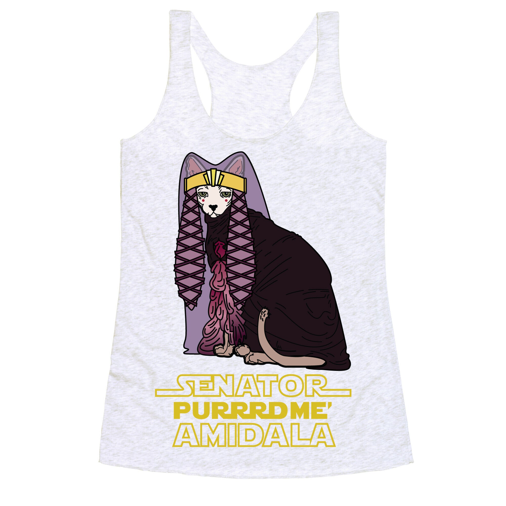 Senator Purrrdme Amidala Racerback Tank